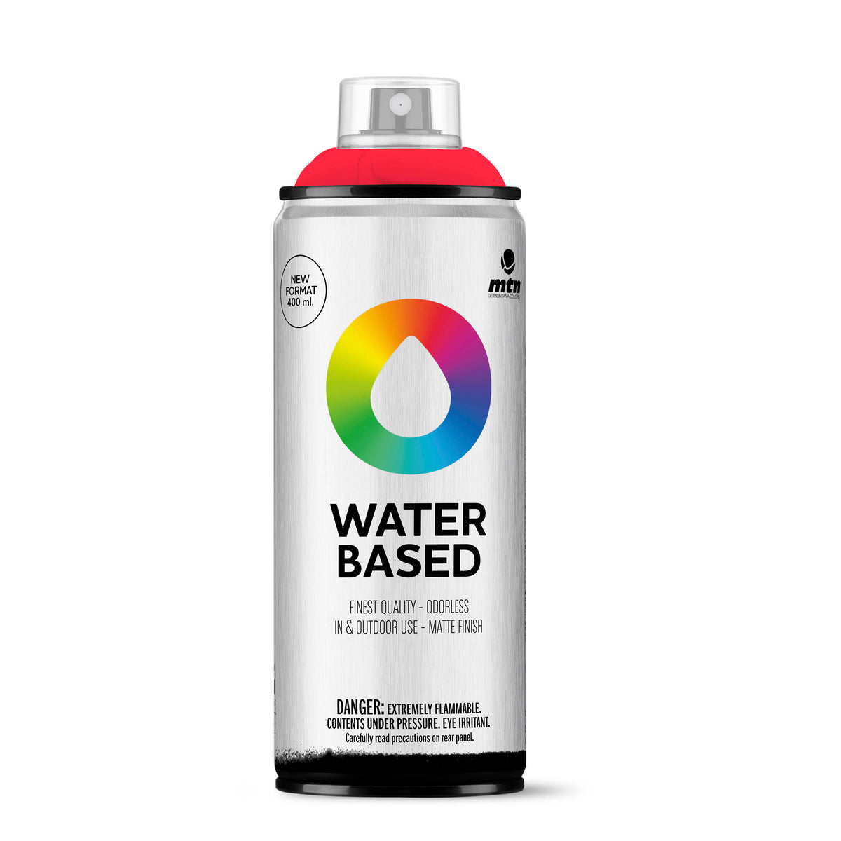 MTN Water Based 400 Spray Paint - Fluorescent Red (W4RVFluorescent Red) +