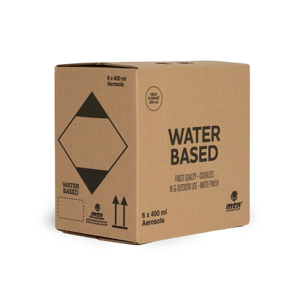 MTN Water Based 400 Spray Paint 6 Pack - Safari Brown