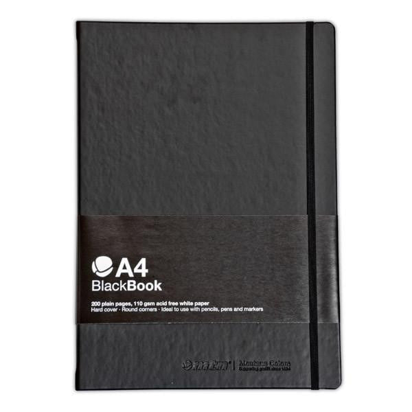 MTN Blackbook Sketch Book A4 Black - sprayplanet