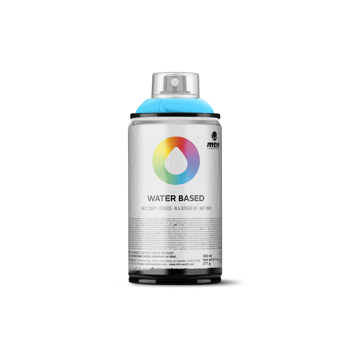 MTN Water Based 300 Spray Paint - Phthalo Blue Light | Spray Planet