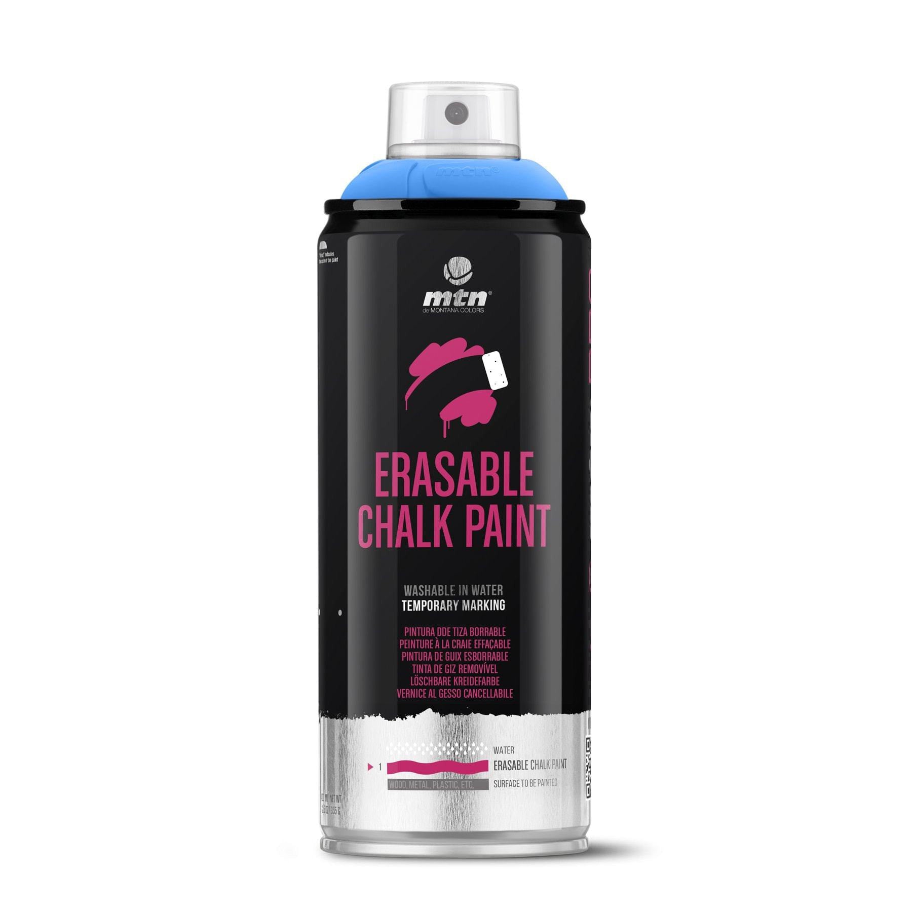 MTN PRO Erasable Chalk Spray Paint 400ml - Electric Blue | Spray Planet