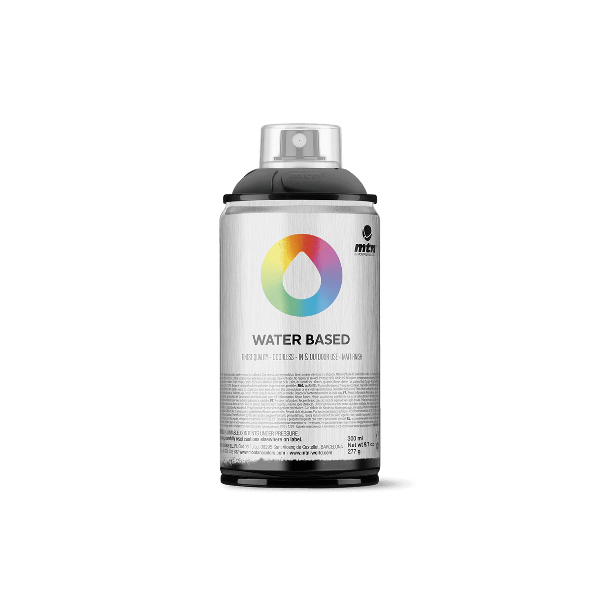 MTN Water Based 300 Spray Paint - Semi-Transparent Black | Spray Planet