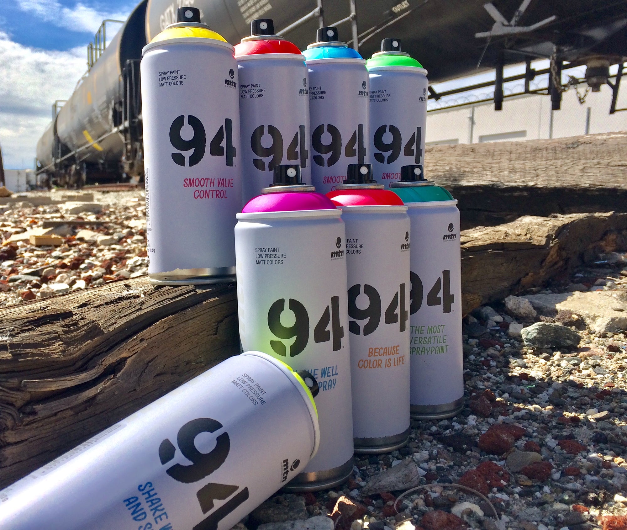 Spray Planet Review: MTN 94 Fluorescent and Transparent Colors