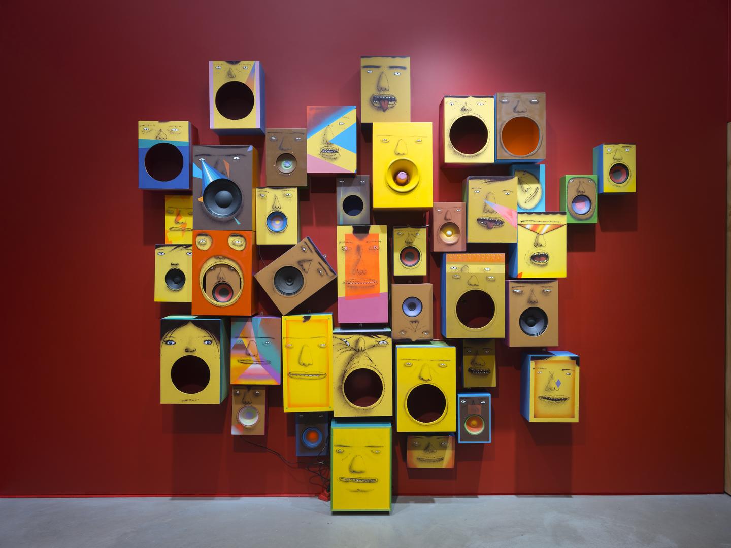 Os Gemeos at Lehmann Maupin Gallery in Hong Kong