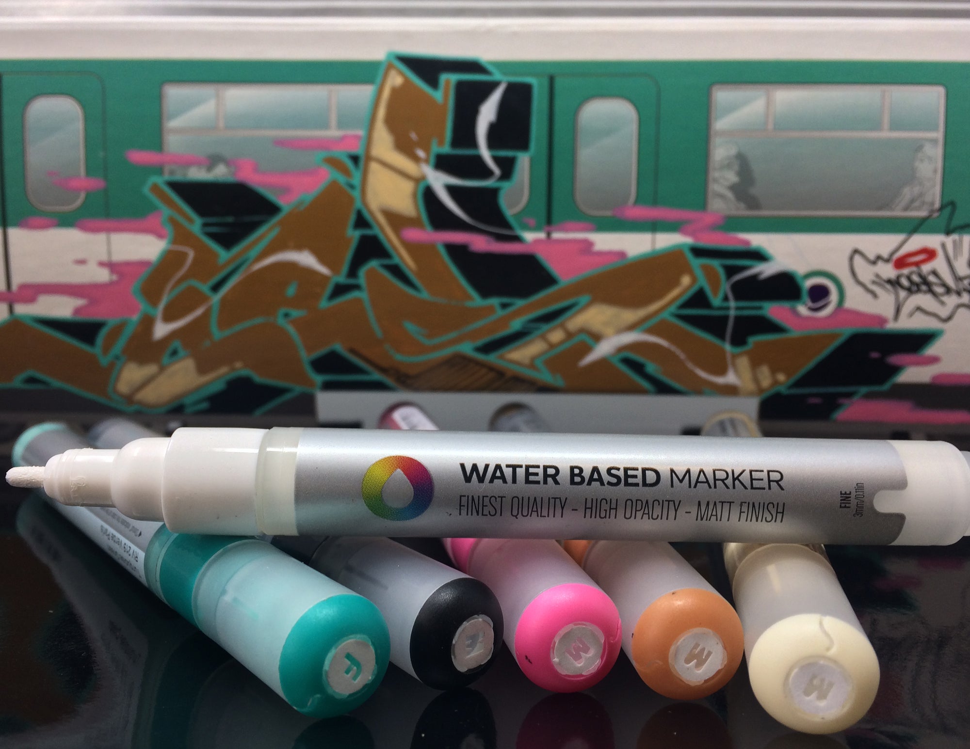 MTN Water Based Markers Medium 5 mm, 20 Set