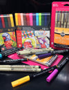 Spray Planet Review: Sakura KOI Coloring Brush Pens and PIGMA Micron Markers