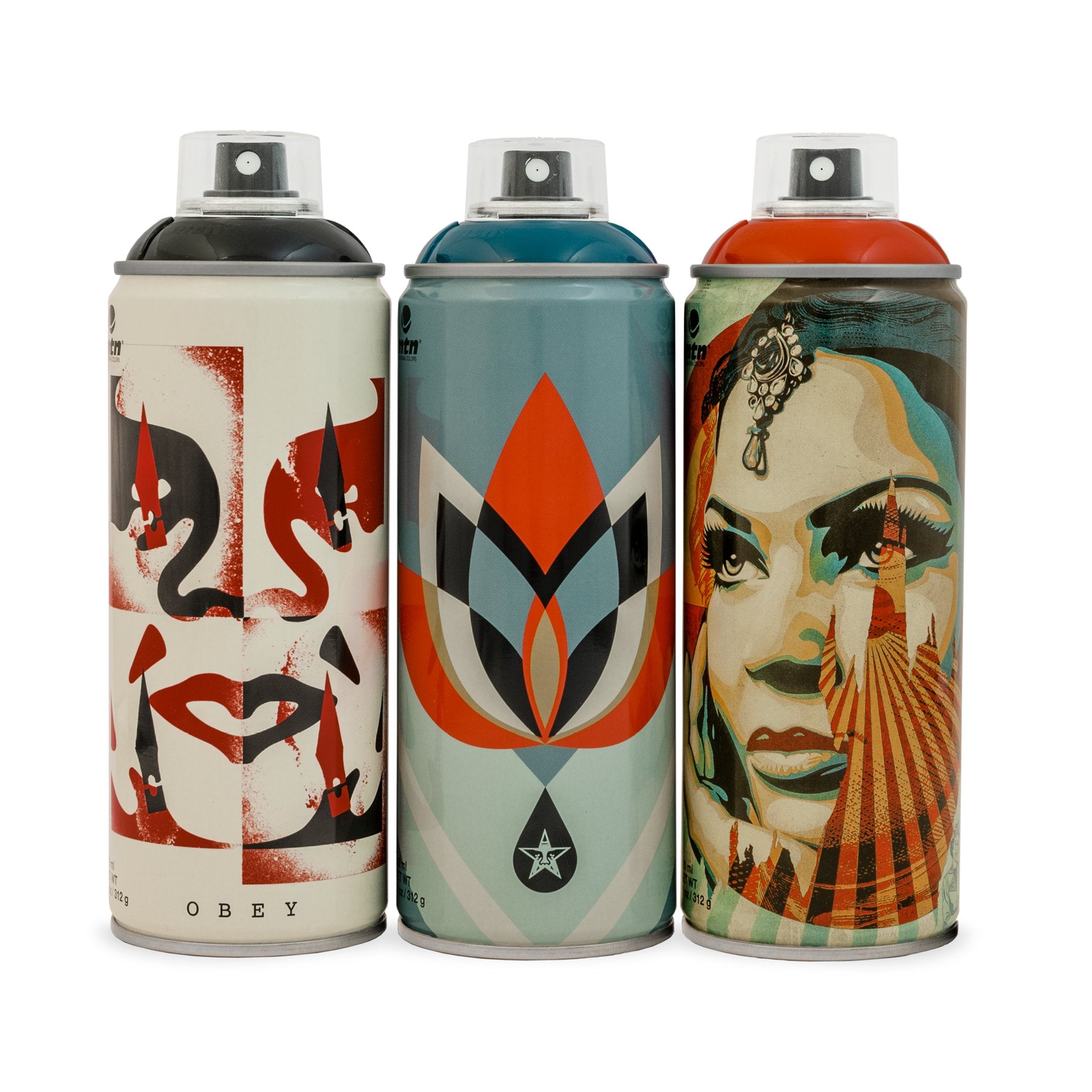MTN Shepard Fairey Limited Edition Cans | Spray Planet
