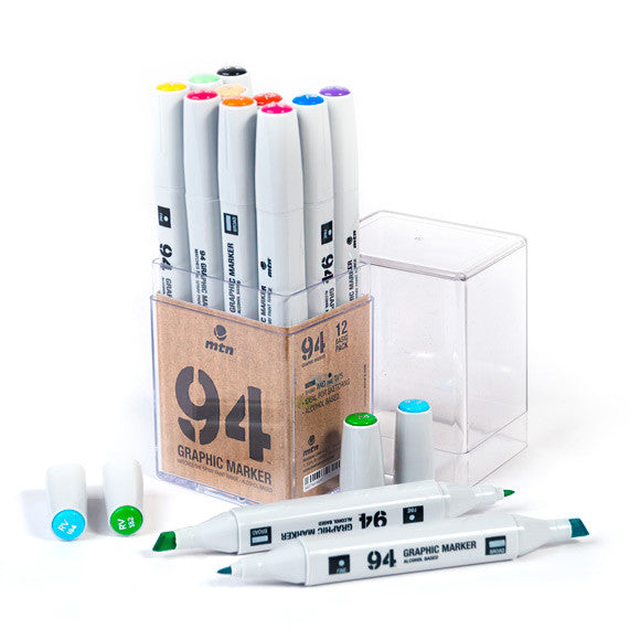 MTN 94 Graphic Marker Set - 12 Colors