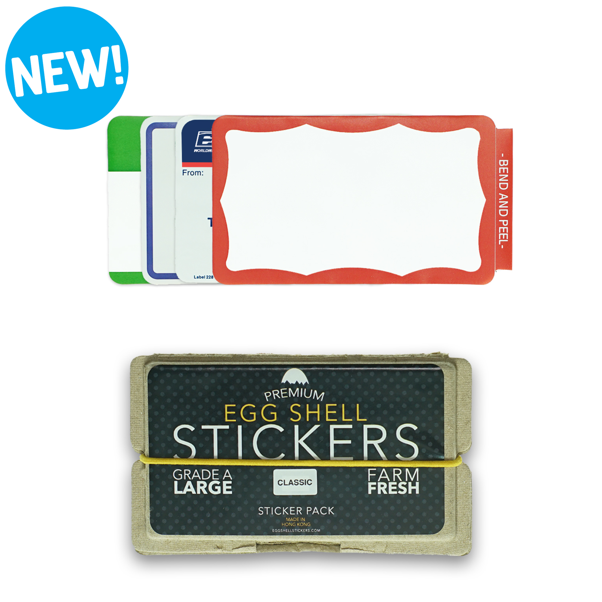Blank Egg Shell Stickers
