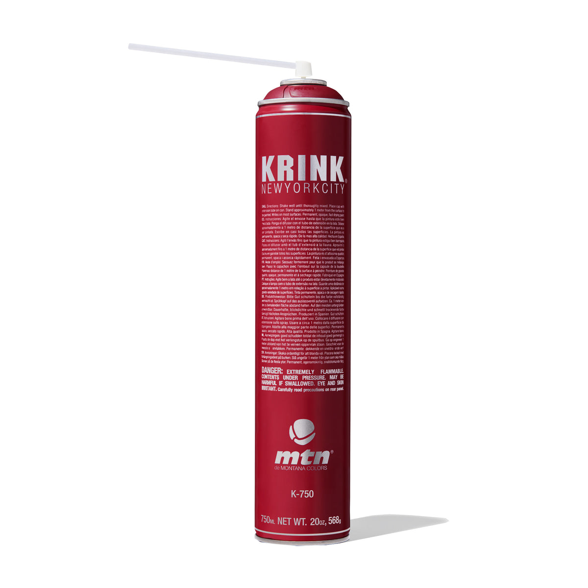 MTN Krink K-750 Spray Paint -Matte Red Limited Edition