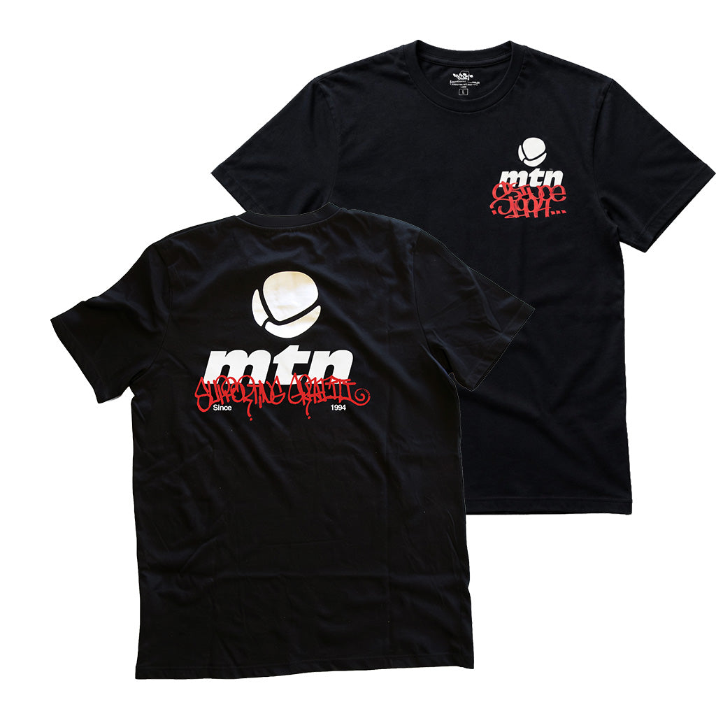 MTN Logo Tee <br>Supporting Graffiti Since 1994<br> Black
