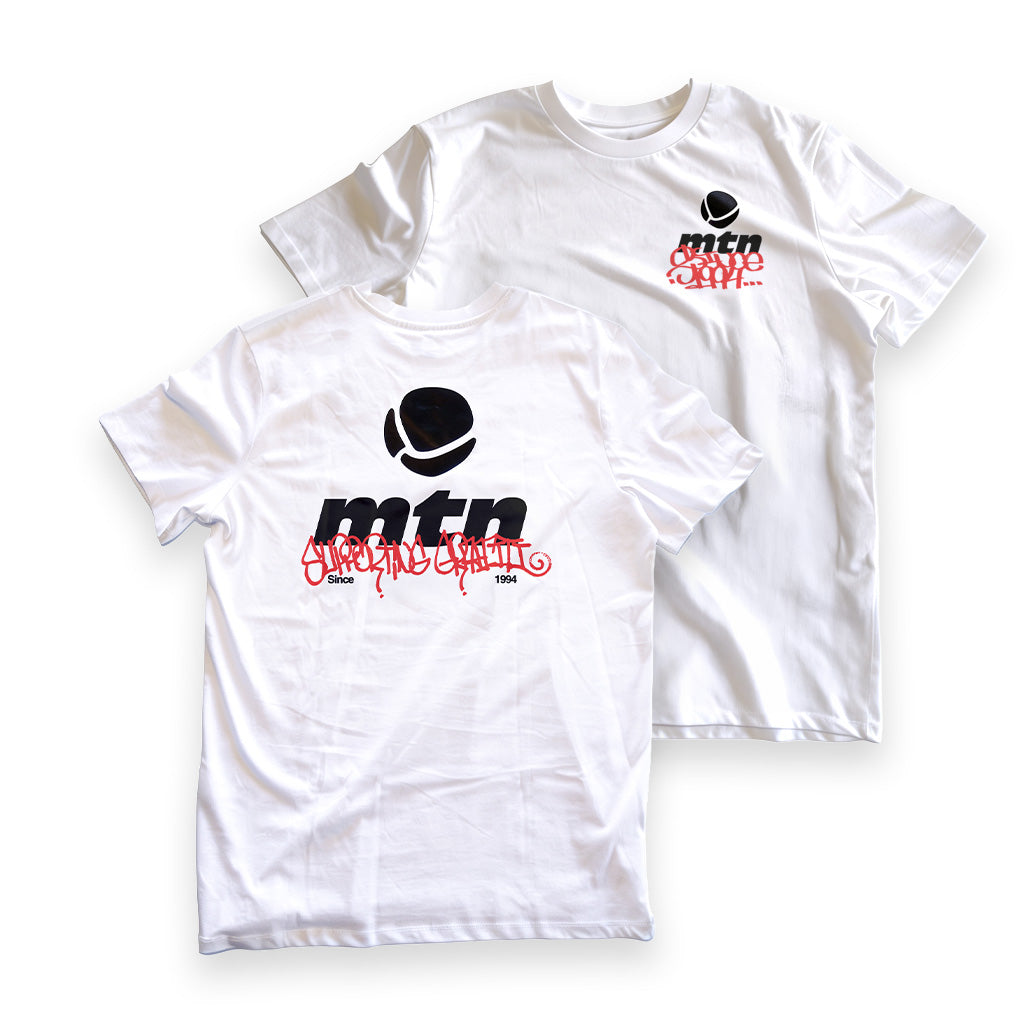 MTN Logo Tee <br>Supporting Graffiti Since 1994<br> White