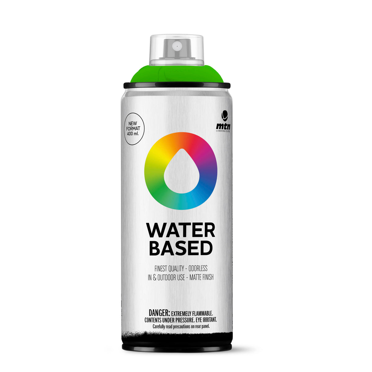 MTN Water Based 400 Spray Paint - Fluorescent Green  (W4RVFluorescent Green) +