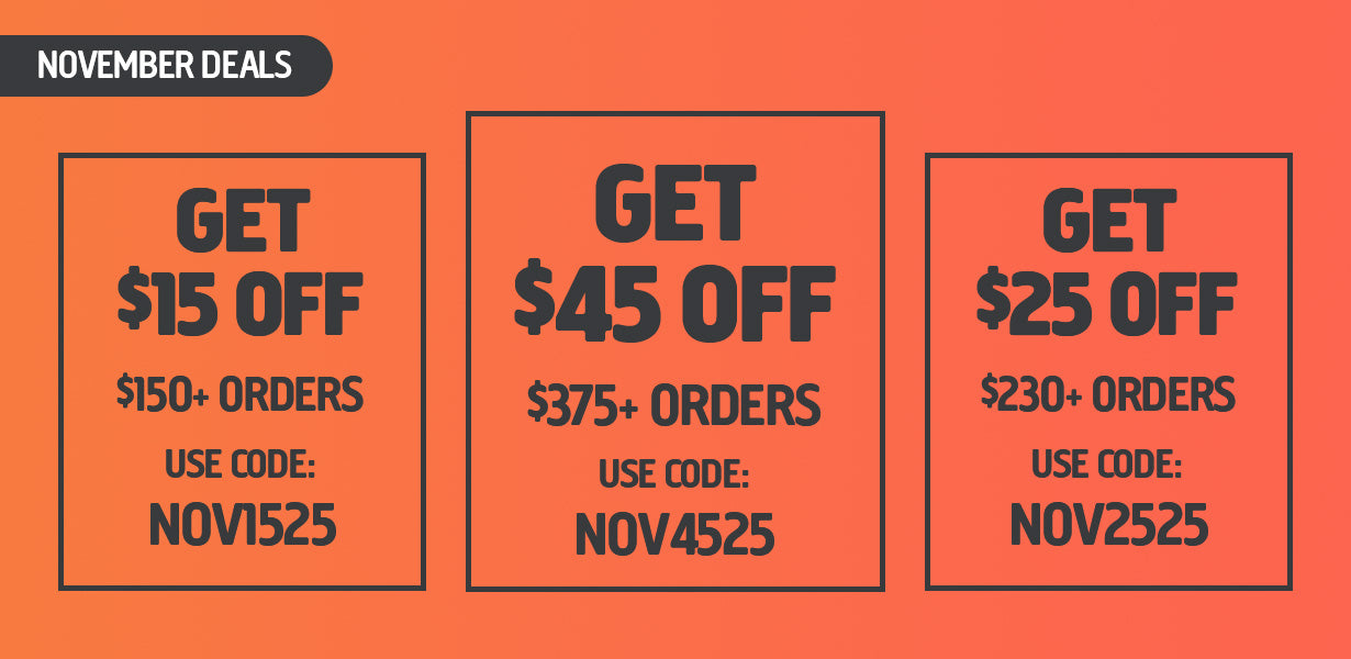 November Monthly Deals!