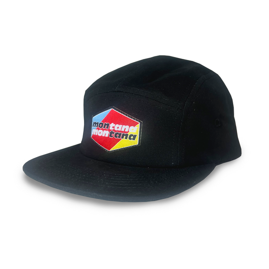 MTN 5 Panel <br> Flat Bill Hat - Black