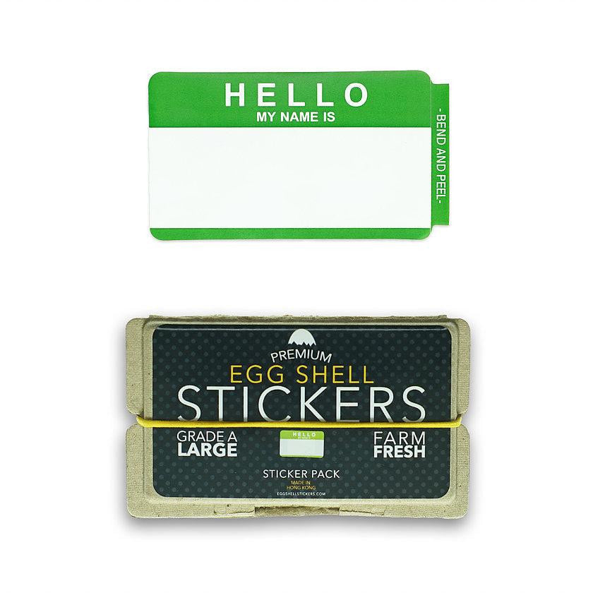 Egg Shell Green Hello My Name Is Blanks | Spray Planet