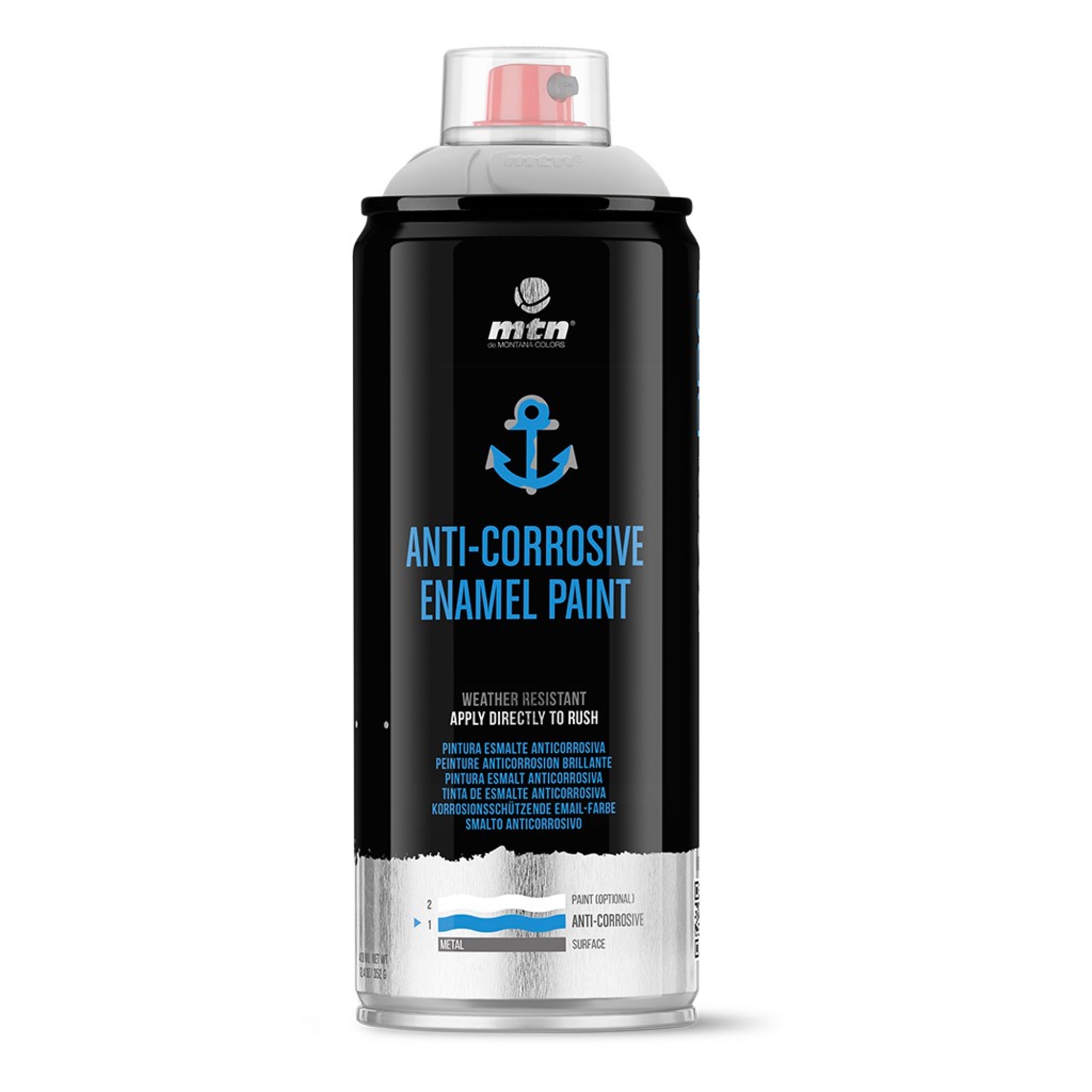 MTN PRO Anti-Corrosive Enamel Spray Paint - Black