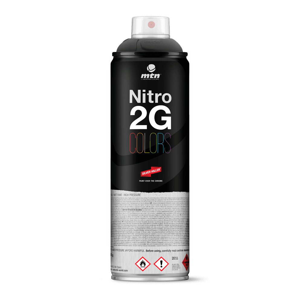 MTN Nitro 2G Colors Spray Paint - Black | Spray Planet