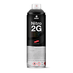 MTN Nitro 2G Colors Spray Paint - Black (2GRV-9011)