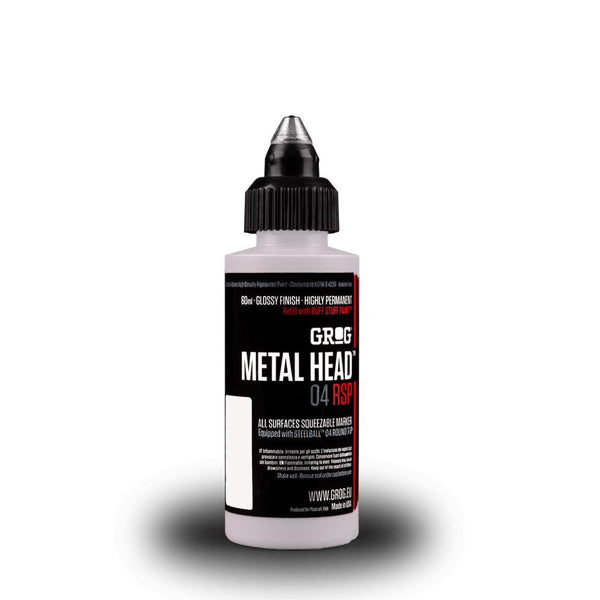 Grog Metal Head 4mm Steel Metal Tip Marker - Bogota White