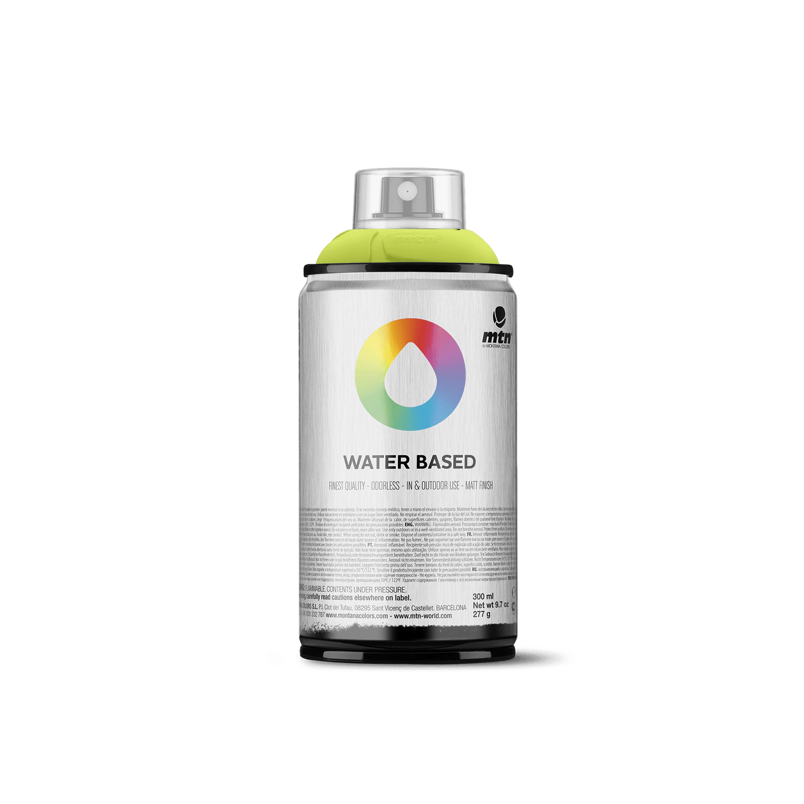 MTN Water Based 300 Spray Paint - Brilliant Light Green | Spray Planet