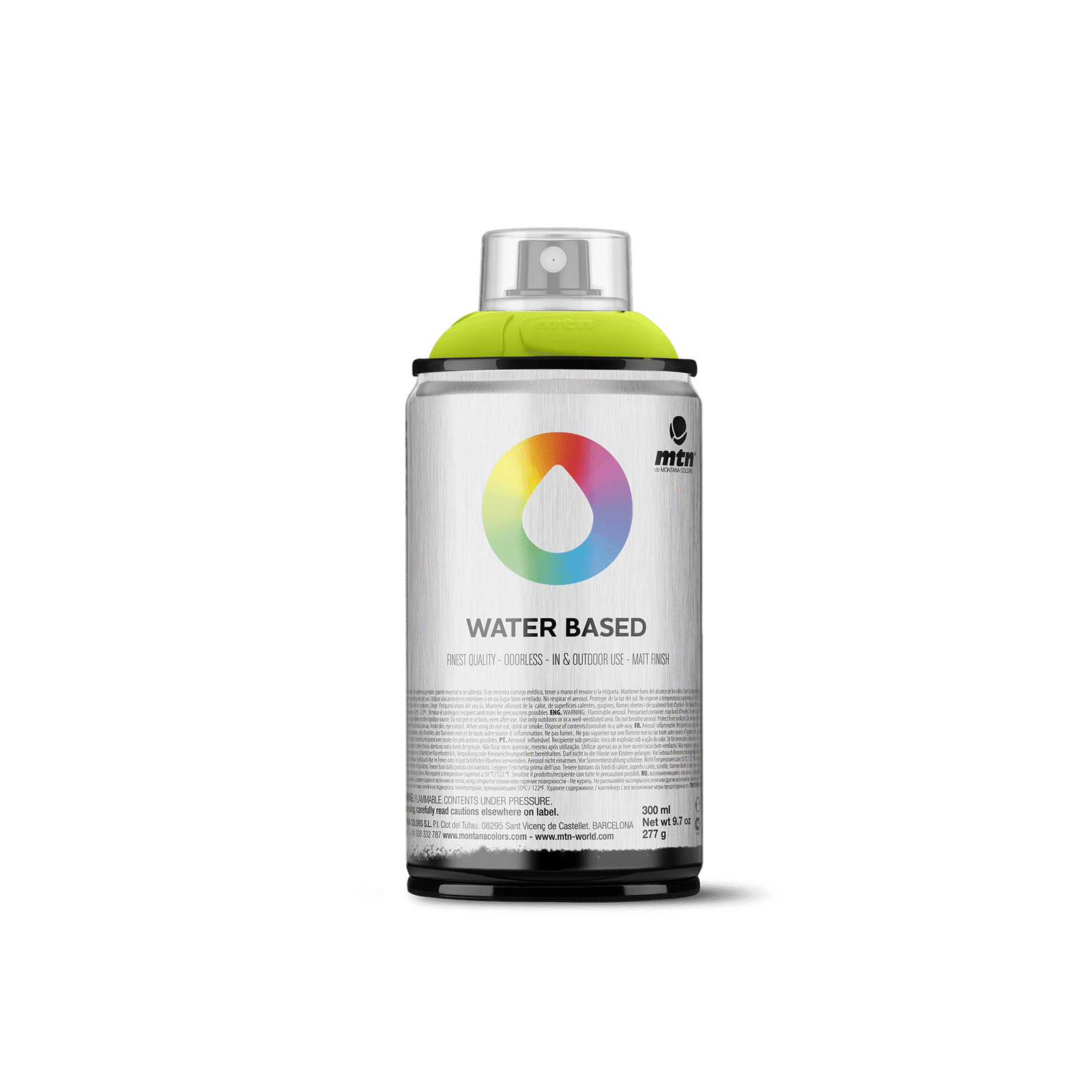 MTN Water Based 300 Spray Paint - Brilliant Yellow Green | Spray Planet