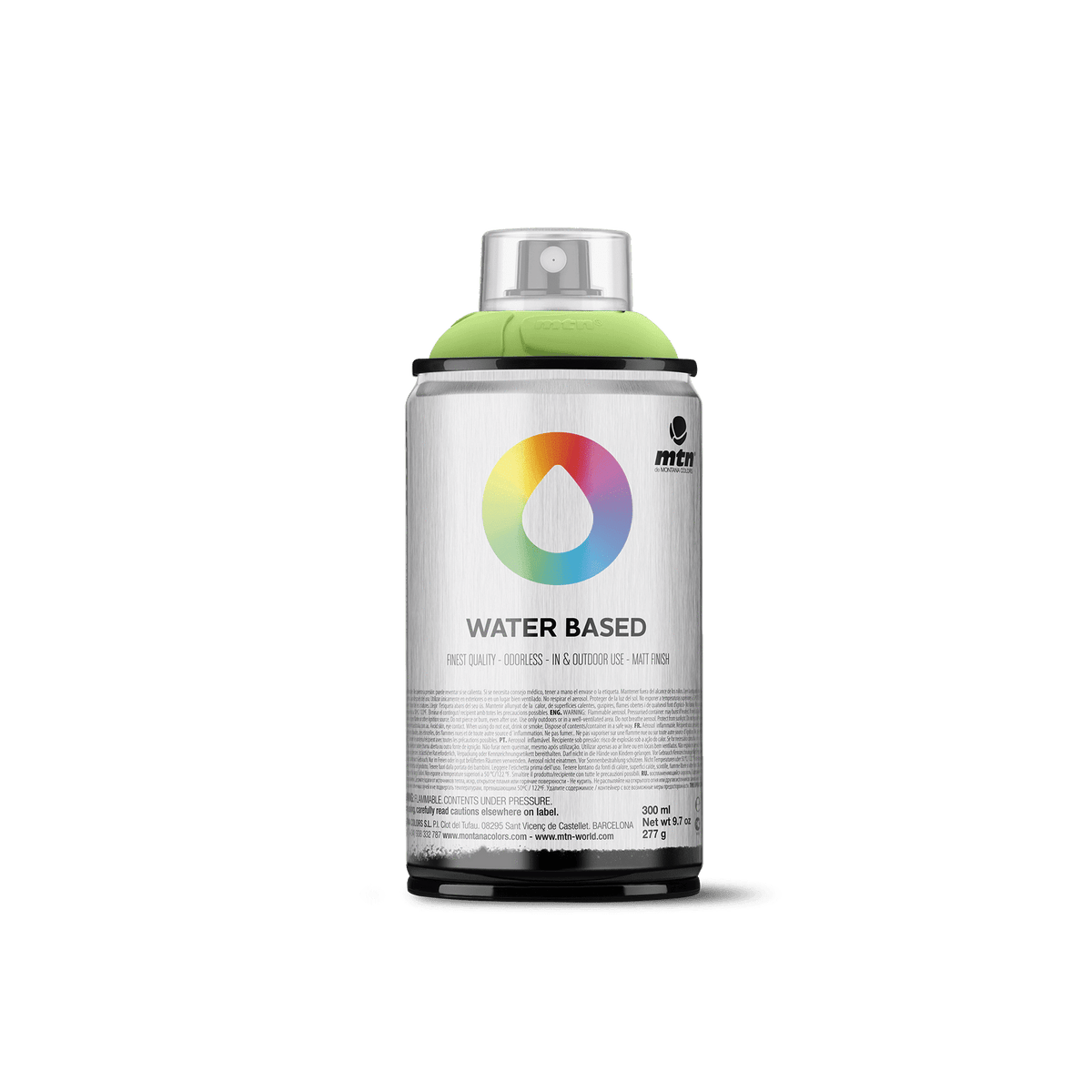 MTN Water Based 300 Spray Paint - Brilliant Yellow Green Medium | Spray Planet
