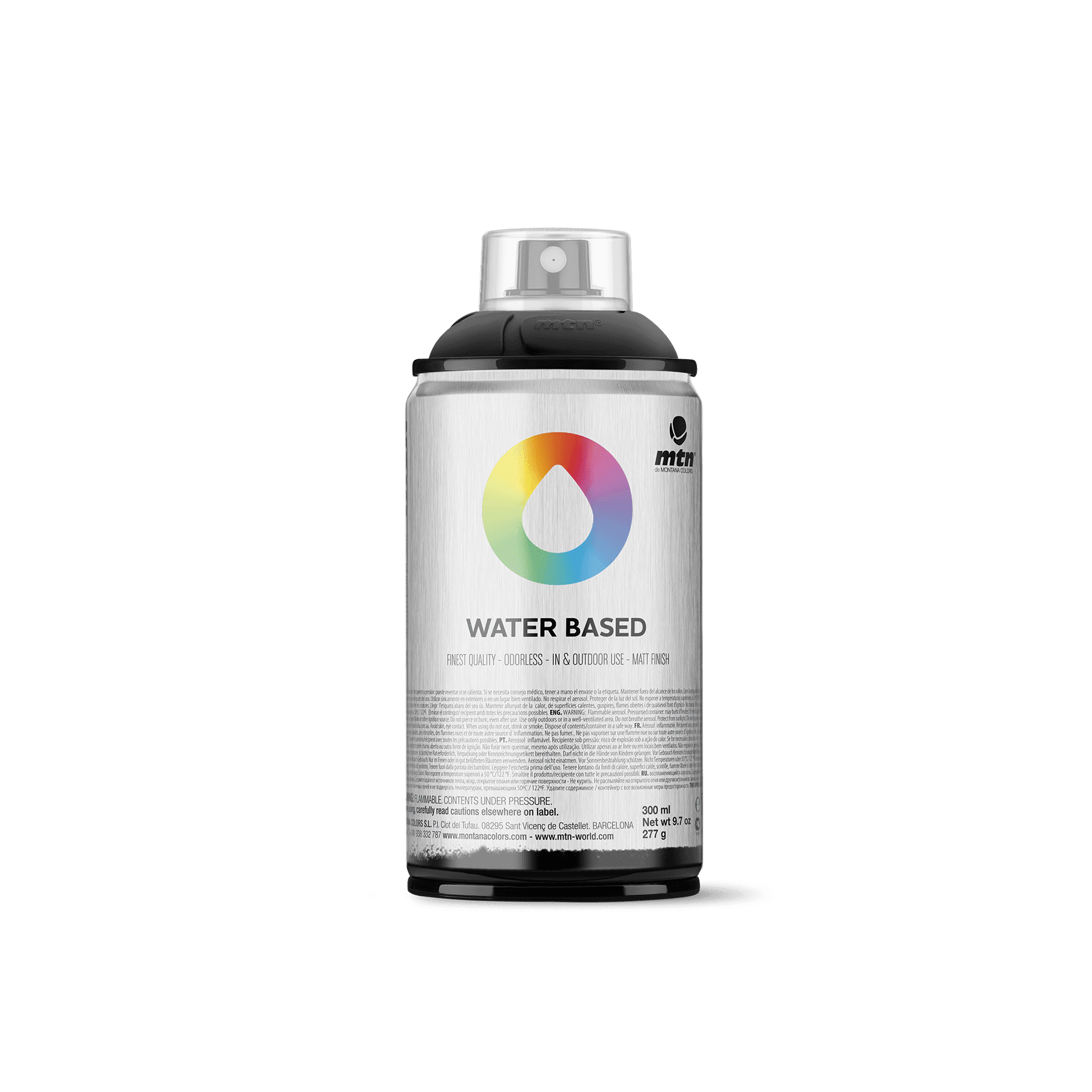 MTN Water Based 300 Spray Paint - Carbon Black | Spray Planet