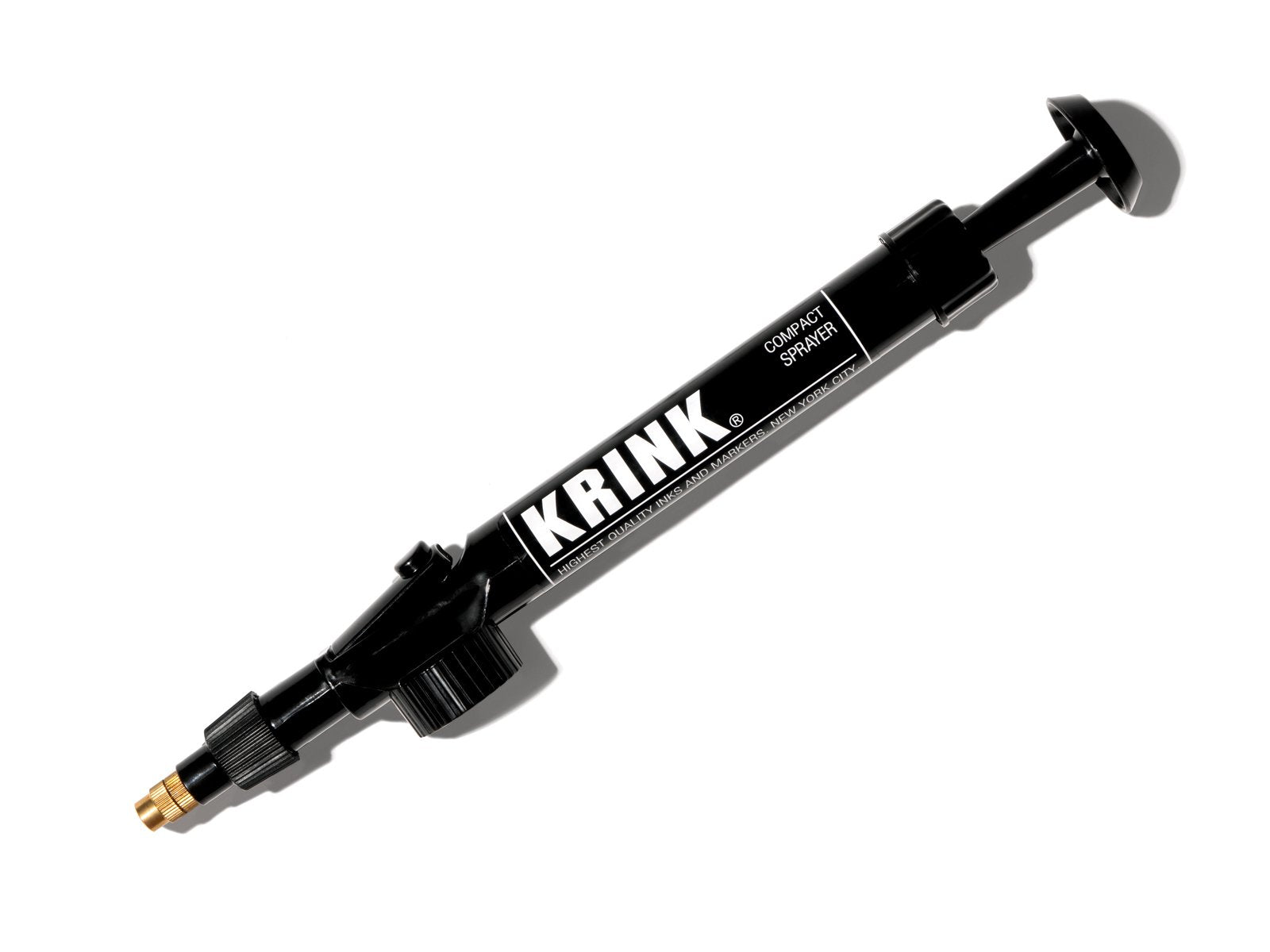 painting with the KRINK Mini Sprayer . Graffiti name exchange #9 (black and  white) 