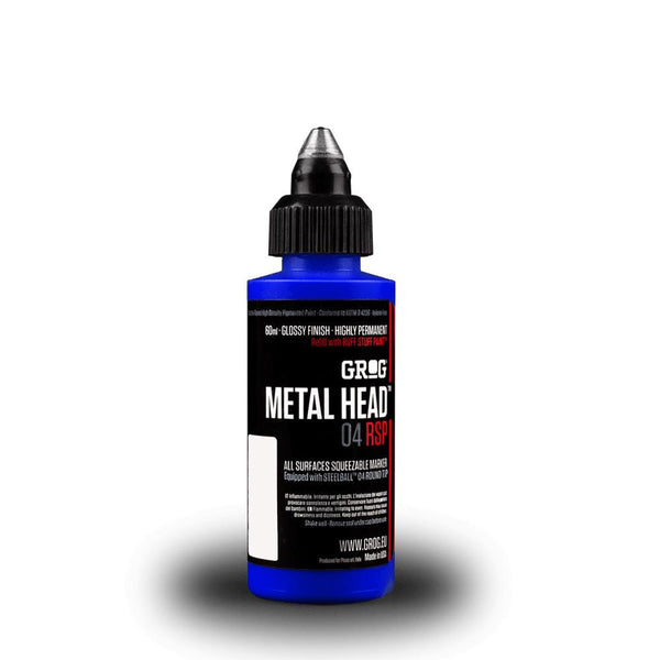Grog Metal Head 4mm Steel Metal Tip Marker - Diving Blue