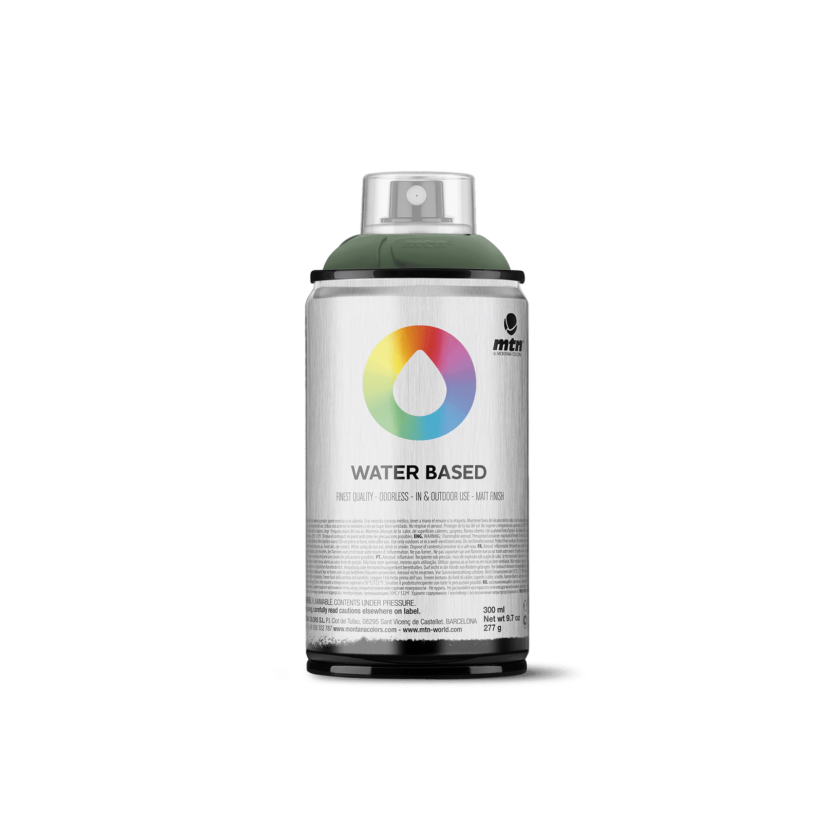 MTN Water Based 300 Spray Paint - Grey Green Dark | Spray Planet