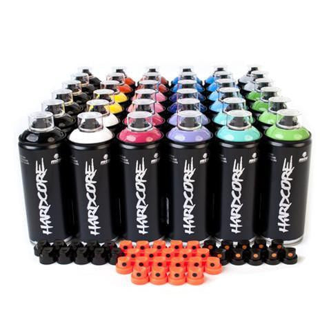 MTN Hardcore High Pressure 36 Spray Can Pack | Spray Planet