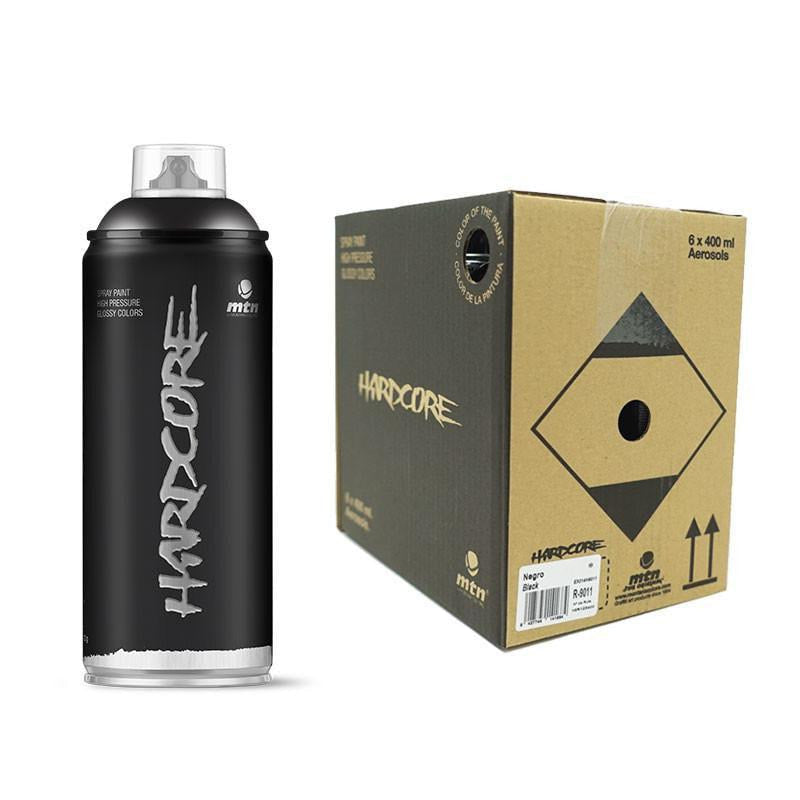 MTN Hardcore Black 400ml 6 Pack | Spray Planet - sprayplanet