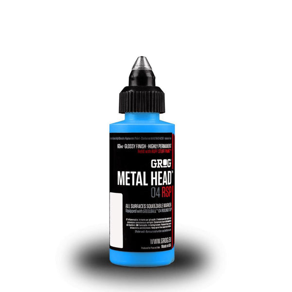 Grog Metal Head 4mm Steel Metal Tip Marker - Iceberg Blue