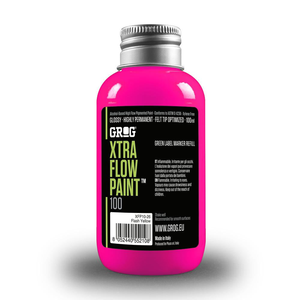 Grog Xtra Flow 100ml Paint Refill - Jellyfish Fuchsia