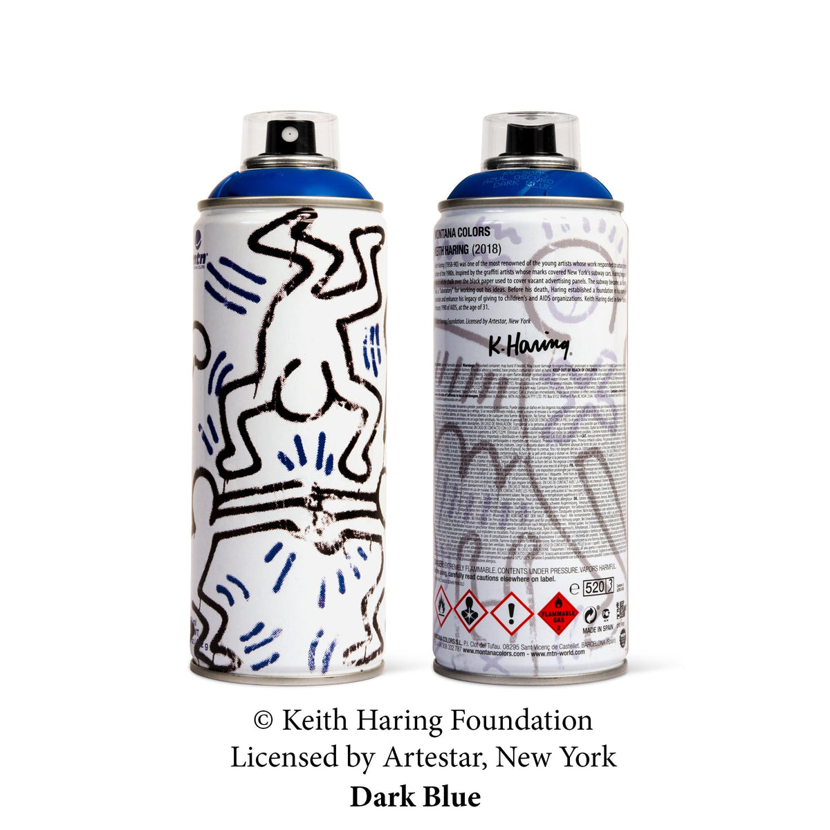 MTN Keith Haring Special Edition Artist Series Can - Dark Blue | Montana Colors | Spray Planet