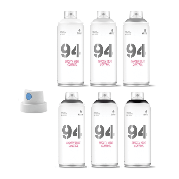 MTN 94 Warm Grey Scale 6-Pack | Spray Planet