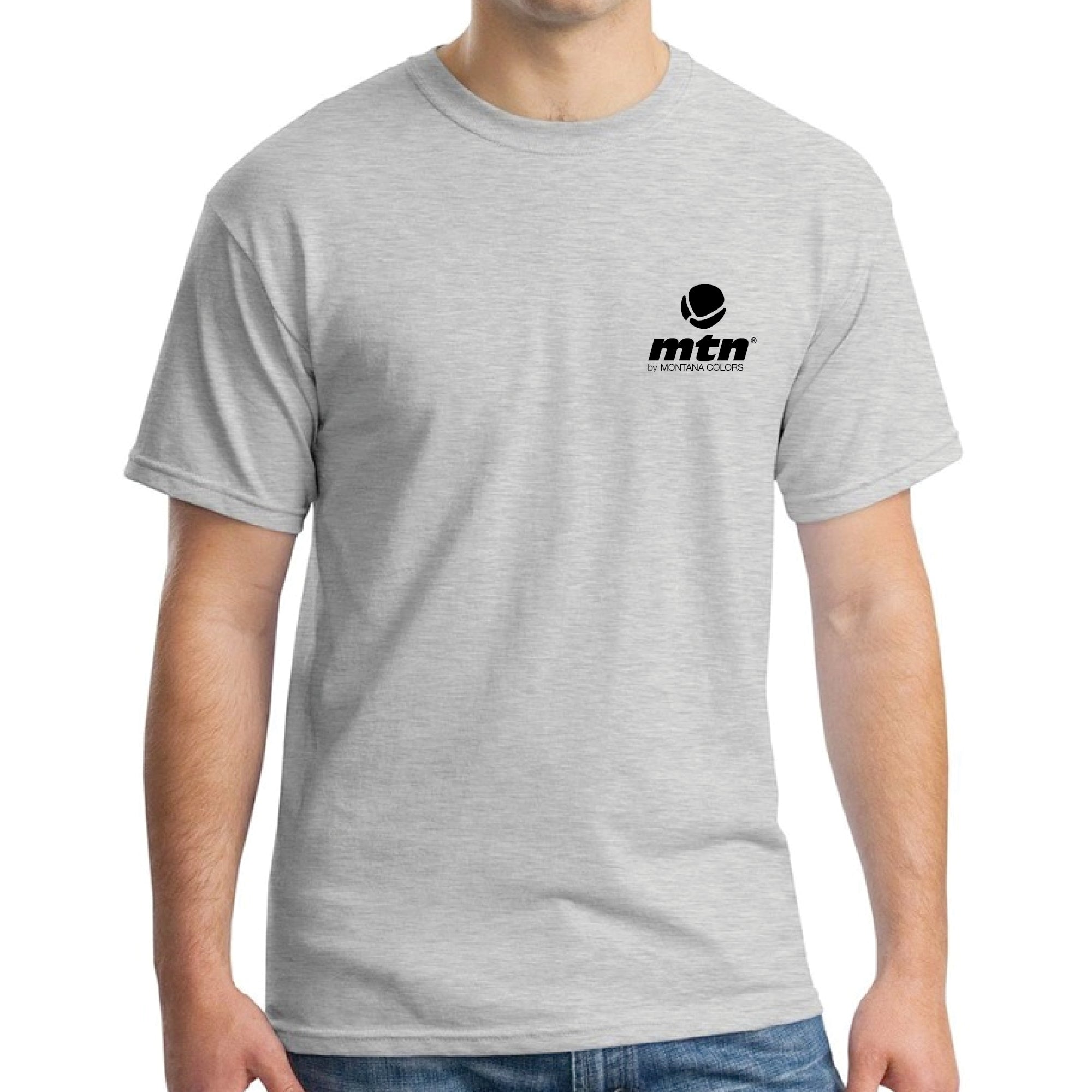 MTN Crew Logo T-Shirt - Grey | Spray Planet
