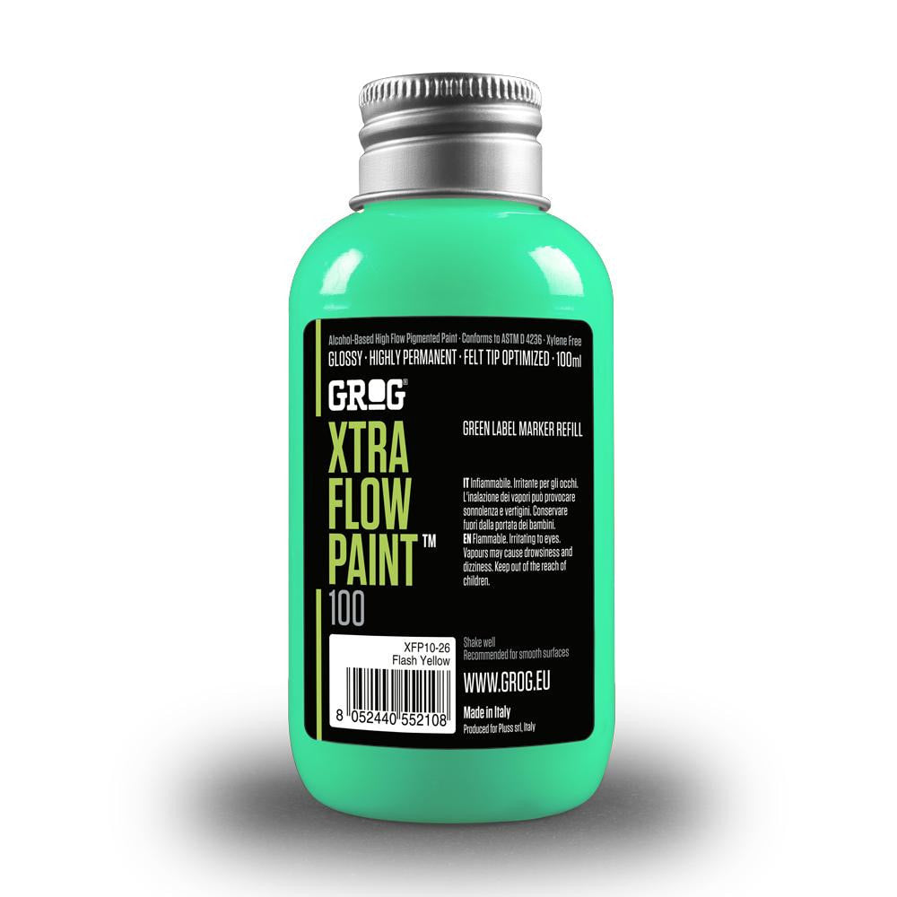 Grog Xtra Flow 100ml Paint Refill - Miami Green