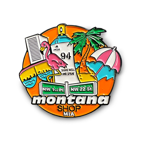 MTN Miami Shop Enamel Pin