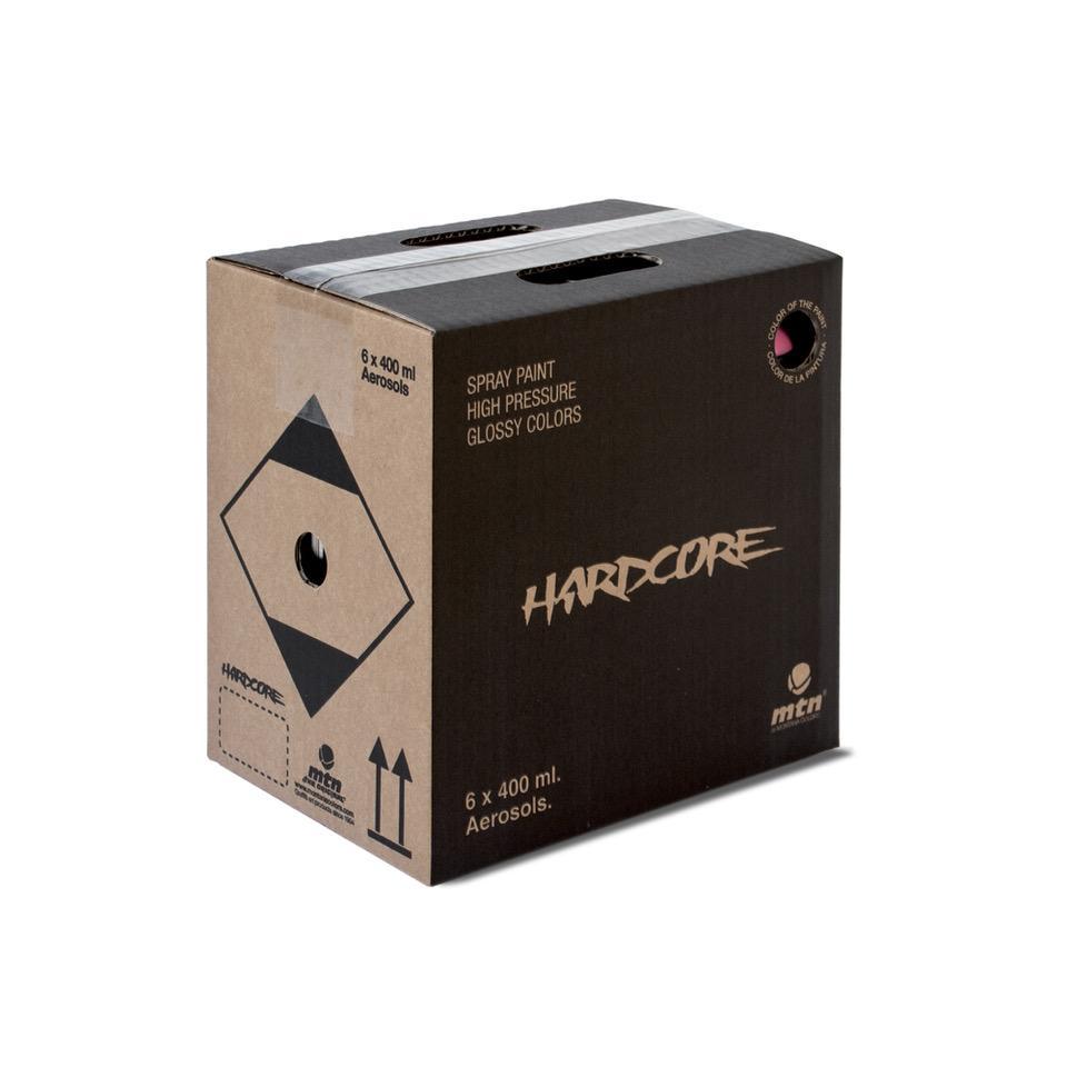 MTN Hardcore Spray Paint 6 Pack - Medium Yellow