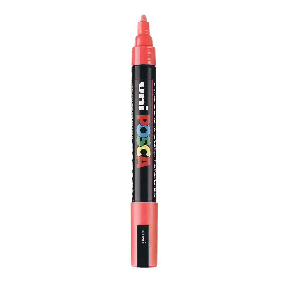 Posca P-5M Water Based Marker - 5mm - Metallic Red