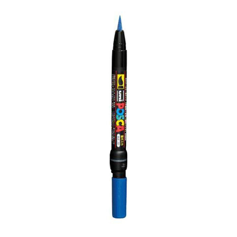 Posca PCF-350 Brush Tip Paint Marker - Blue