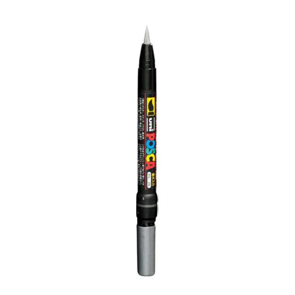 Posca PCF-350 Brush Tip Paint Marker - Silver