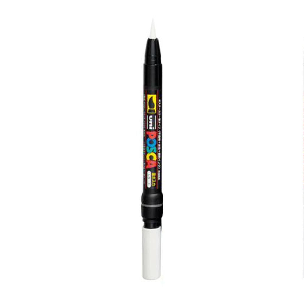 Posca PCF-350 Brush Tip Paint Marker - White