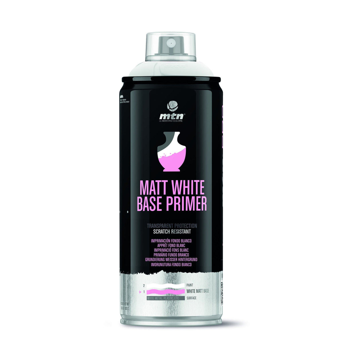 MTN PRO Matte White Base Spray Primer | Spray Planet