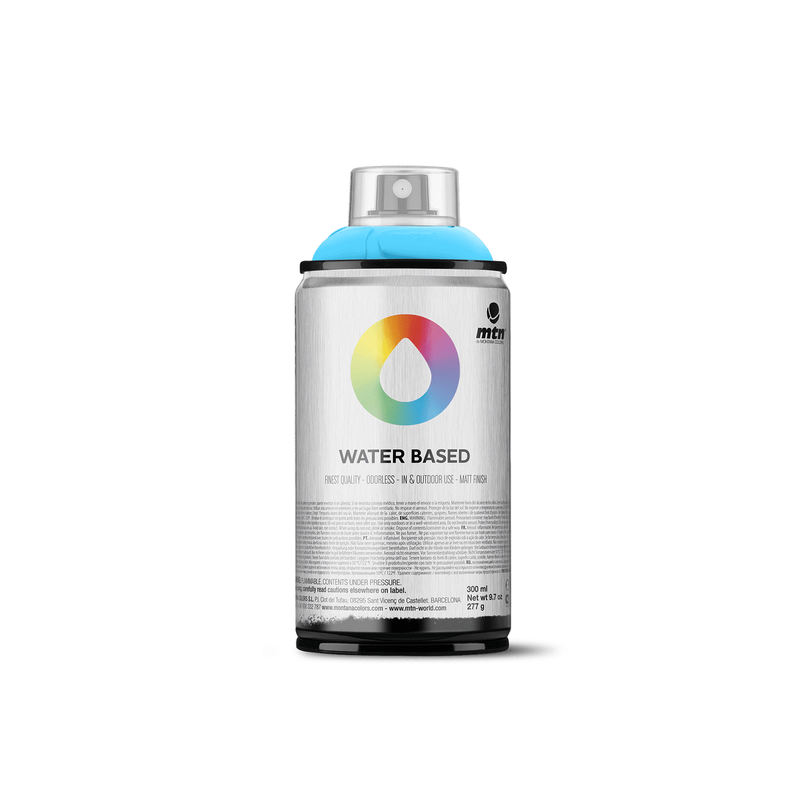MTN Water Based 300 Spray Paint - Phthalo Blue Light | Spray Planet