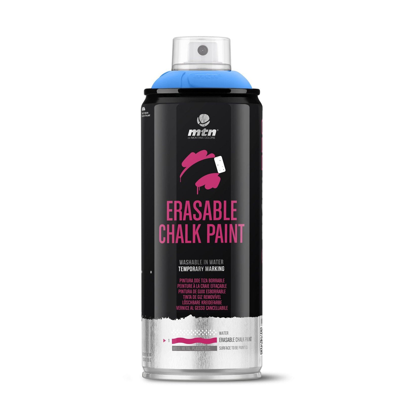 MTN PRO Erasable Chalk Spray Paint 400ml - Electric Blue | Spray Planet