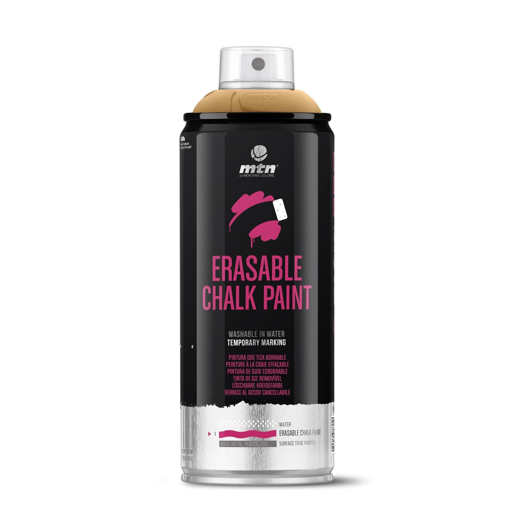 MTN PRO Erasable Chalk Spray Paint 400ml - Gold | Spray Planet