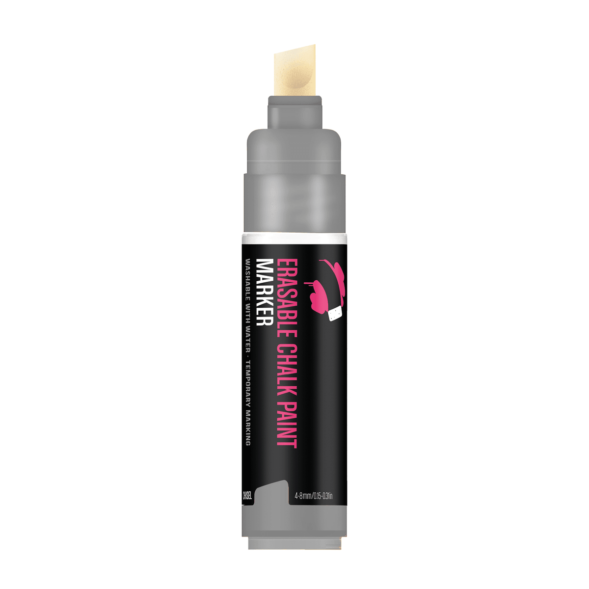 MTN PRO Erasable Chalk Marker 8mm Chisel - Silver | Spray Planet